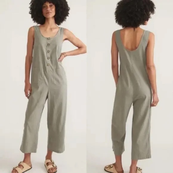 Marine Layer Hemp Blend Sydney Jumpsuit Size XL - Picture 1 of 11